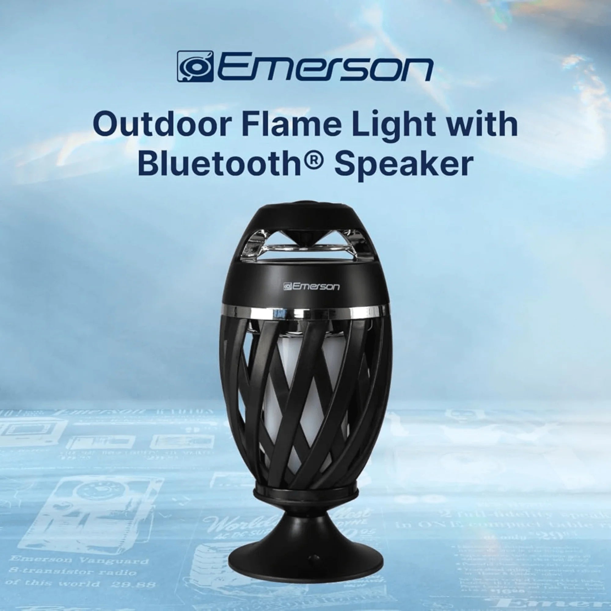 Emerson Outdoor Flame Light Bluetooth Speaker