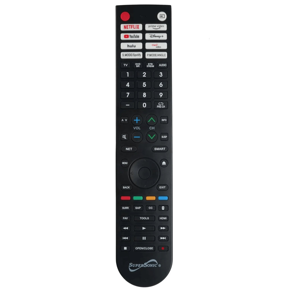Supersonic Smart Multifunctional Universal Remote Control for Smart Tvs and TV DVD Combos