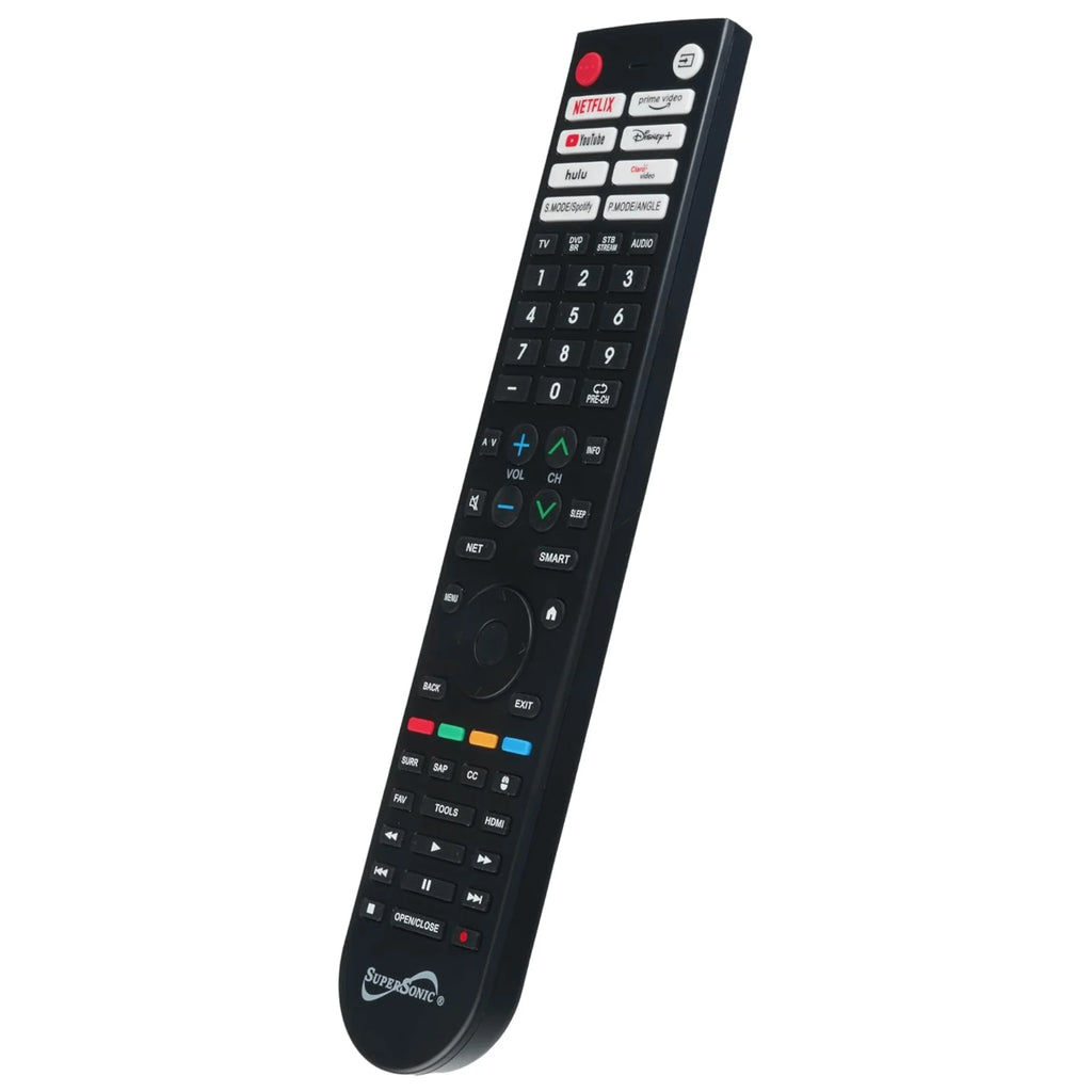 Supersonic Smart Multifunctional Universal Remote Control for Smart Tvs and TV DVD Combos